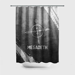 Шторка для душа Megadeth - grey gradient, цвет: 3D-принт