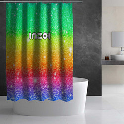 Шторка для душа Inzoi блестящий радужный фон, цвет: 3D-принт — фото 2