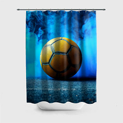 Шторка для ванной Гандбольный мяч синий дым
