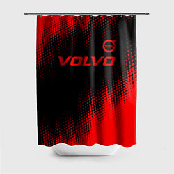 Шторка для душа Volvo - red gradient посередине, цвет: 3D-принт