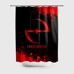 Шторка для душа Evanescence - red gradient, цвет: 3D-принт