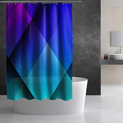 Шторка для душа Color blue, цвет: 3D-принт — фото 2