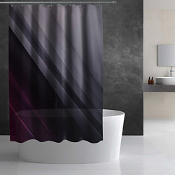 Шторка для душа Color black grey, цвет: 3D-принт — фото 2