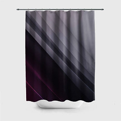 Шторка для душа Color black grey, цвет: 3D-принт