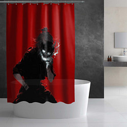 Шторка для душа Демон с маской, цвет: 3D-принт — фото 2