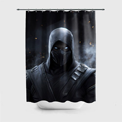 Шторка для душа Нуб Сайбот синие глаза, цвет: 3D-принт