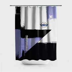 Шторка для душа Плавание спортивное, цвет: 3D-принт