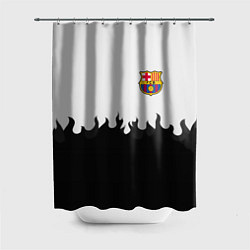 Шторка для душа Barcelona черный огонь, цвет: 3D-принт