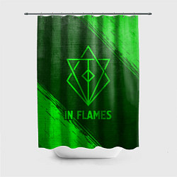 Шторка для душа In Flames - green gradient, цвет: 3D-принт