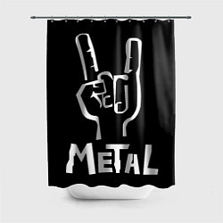 Шторка для душа Metall, цвет: 3D-принт