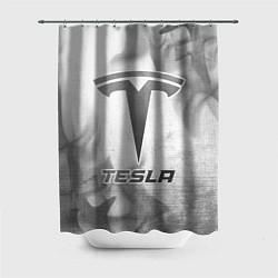 Шторка для душа Tesla - white gradient, цвет: 3D-принт