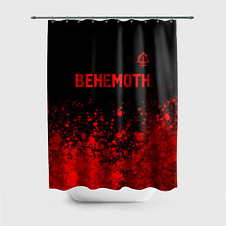 Шторка для ванной Behemoth - red gradient посередине