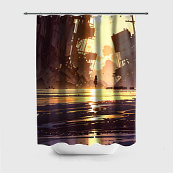 Шторка для душа Аниме под солнцем, цвет: 3D-принт