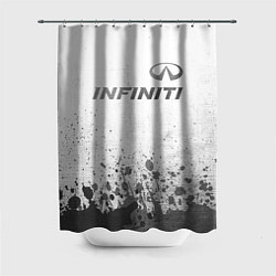 Шторка для душа Infiniti - white gradient посередине, цвет: 3D-принт