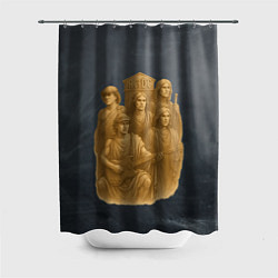 Шторка для душа ACDC старинный памятник группе, цвет: 3D-принт