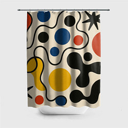 Шторка для душа Пятна, цвет: 3D-принт