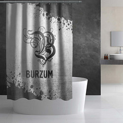 Шторка для душа Burzum - white gradient, цвет: 3D-принт — фото 2