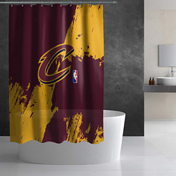 Шторка для душа Cleveland Cavaliers NBA team, цвет: 3D-принт — фото 2