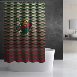 Шторка для душа Миннесота Уайлд - геометрический градиент, цвет: 3D-принт — фото 2