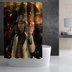 Шторка для душа Bones в панаме, цвет: 3D-принт — фото 2