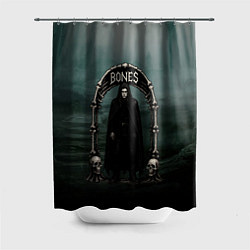 Шторка для душа Bones арка из костей, цвет: 3D-принт