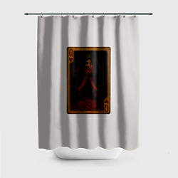 Шторка для душа Королева воров: дама червей, цвет: 3D-принт