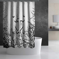 Шторка для душа Doom dark age, цвет: 3D-принт — фото 2