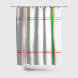 Шторка для душа Neon light green red, цвет: 3D-принт