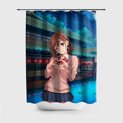 Шторка для душа Милашка Сиратори Айра Дандадан, цвет: 3D-принт