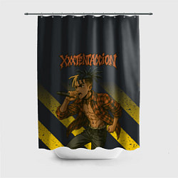 Шторка для душа XXXTentacion с микрофоном в аниме стиле, цвет: 3D-принт