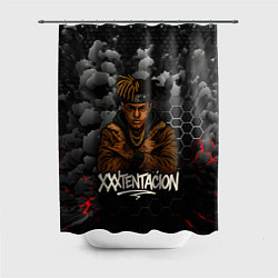 Шторка для душа XXXTentacion со скрещенными руками, цвет: 3D-принт