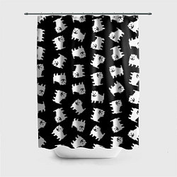 Шторка для душа Annoying dog pattern - Undertale, цвет: 3D-принт