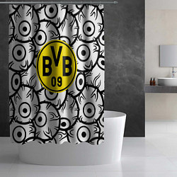 Шторка для душа Borussia глаза текстура, цвет: 3D-принт — фото 2