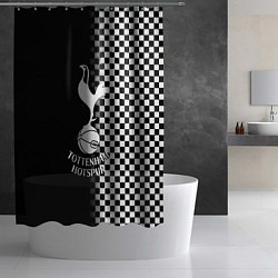 Шторка для душа Тоттенхэм клетка шахматная, цвет: 3D-принт — фото 2