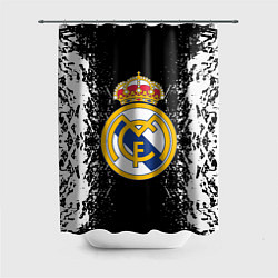 Шторка для душа Реал Мадрид текстура краски, цвет: 3D-принт