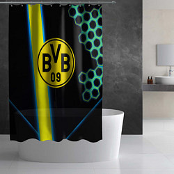 Шторка для душа Borussia соты броня, цвет: 3D-принт — фото 2