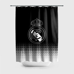 Шторка для душа Реал Мадрид текстура геометрия, цвет: 3D-принт