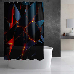 Шторка для душа Plate fracturing, цвет: 3D-принт — фото 2