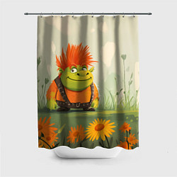 Шторка для душа Маленький Шрек с рыжими волосами, цвет: 3D-принт