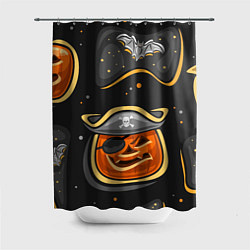 Шторка для душа Пиратский хэллоуин, цвет: 3D-принт