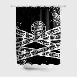 Шторка для душа Бавария Мюнхен x Ювентус, цвет: 3D-принт