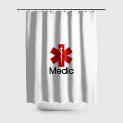 Шторка для душа Медик, цвет: 3D-принт