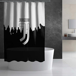 Шторка для душа Ювентус команды, цвет: 3D-принт — фото 2