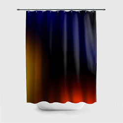 Шторка для душа Color black red blue, цвет: 3D-принт