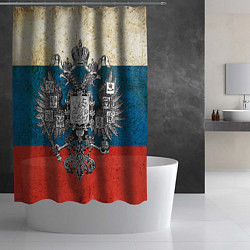 Шторка для душа Герб имперской России, цвет: 3D-принт — фото 2