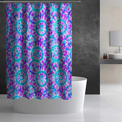 Шторка для душа Tie dye, цвет: 3D-принт — фото 2