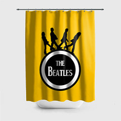 Шторка для душа The Beatles: Yellow Vinyl, цвет: 3D-принт