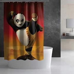 Шторка для душа Кунг фу панда, цвет: 3D-принт — фото 2