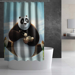 Шторка для душа Кунг фу панда, цвет: 3D-принт — фото 2