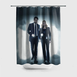 Шторка для душа Малдер и Скалли, цвет: 3D-принт